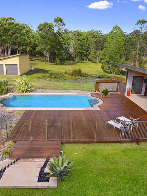 Mark Pollard Pools Contemporary pool showcasing our building and landscaping work