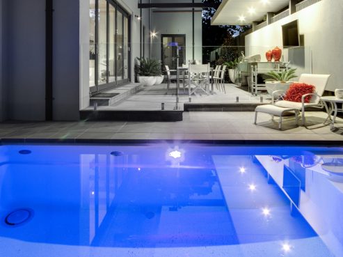 Beautiful pool design idea for small backyard