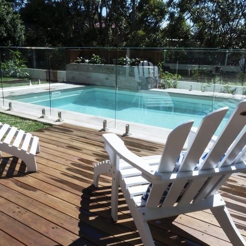 Sanctuary fibreglass pool Pearl colour